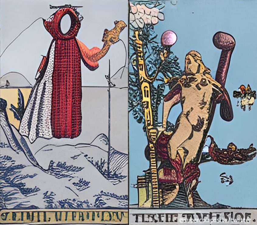 AIが生成したタロットカードが不気味すぎて怖い