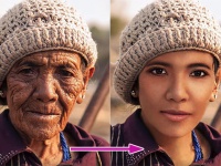 直ぐに半世紀以上前に若返りたい？簡単ですよ、フォトショップならね。老人の写真を見事に若返らせたフォトショ外科医