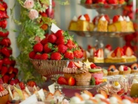 ホテルでいちご狩り