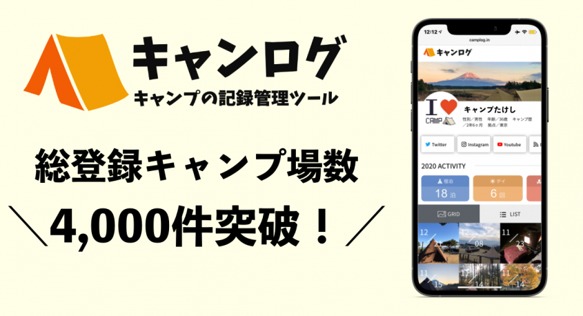 キャンログのプレスリリース画像