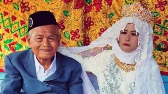 年の差76歳。103歳男性が27歳女性とお見合い結婚（インドネシア）