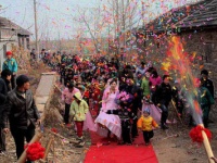 中国の農村部の結婚式