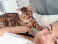 「いつまで寝てるニャ！」愛猫たちのモーニングコールに起こされたら、すぐに起きる？それとももっと寝たふりをする？