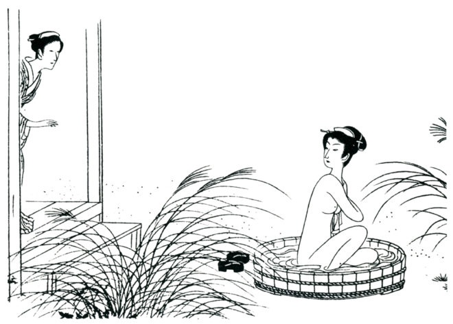 おせん 画：小村雪岱 出典：600dpiパブリックドメイン美術館