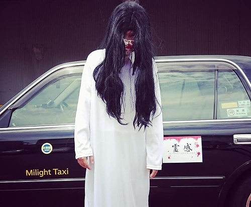 話題となっている「霊感タクシー」（以下画像は未来都提供）