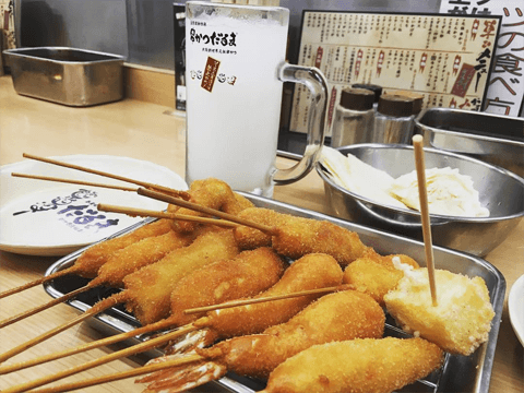 大阪へ行ったらやっぱ串カツでしょ！　やみつきご飯が止まらない、絶品の串カツ人気店3選#2