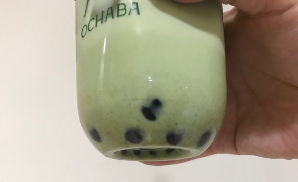 カップの底にある黒蜜わらび餅
