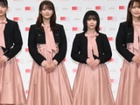 櫻坂46・山﨑天、田村保乃、森田ひかる、菅井友香(c)第72回NHK紅白歌合戦