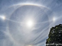 3つの光学現象が一度に！「ハロー現象」と「幻日環」と「幻日」を同時にとらえた奇跡の写真