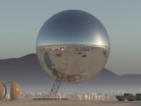 世界最大規模の野外イベント「バーニングマン」に巨大なミラー球体の惑星「The ORB」を設置するという野望