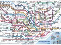 東京の路線図（JarkkoSさん撮影、Flickrより）