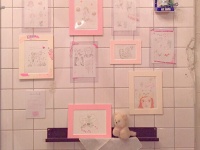 都内で開催された個展