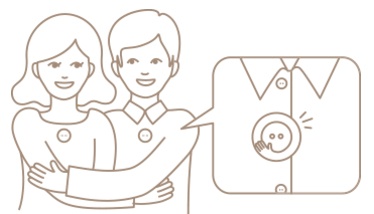 「hug button（ハグボタン）」2