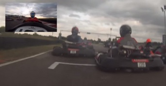 ごぼう抜きですやん。F1レースチャンピオンがアマチュアのゴーカートレースに参戦するとどうなるのか？こうなった。