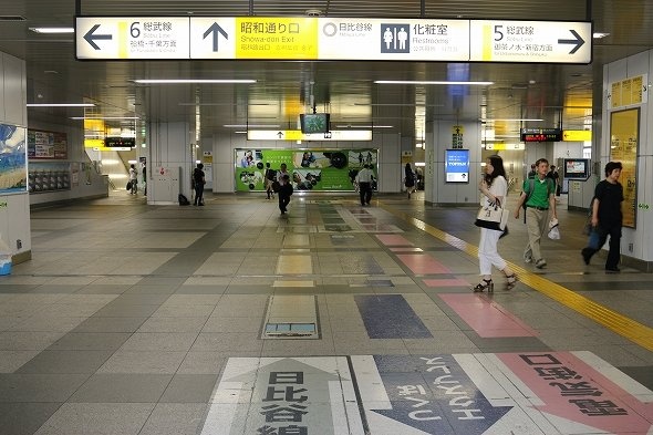 広々とした空間で、人に流されてしまうこともない