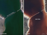 湖が真っ赤に染まる謎・・・その変化のメカニズムをNASAが解明