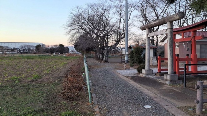 周囲は畑に囲まれていた