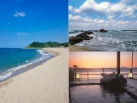 ハワイ海水浴場とはわい温泉（左はcharlieさん撮影、Flickrより）