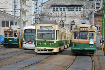 広島電鉄の車両（Cheng-en Chengさん撮影、Flickrより）