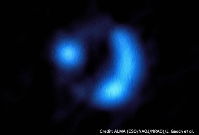 これまで観測された中で最も遠い場所で磁場を検出