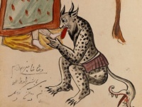 足を舐める悪魔？1921年のイランの写本に描かれた奇妙な怪物たち