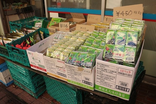 韓国のりは一列だけじゃない。大量だ