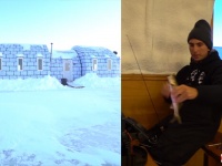 暖かい室内でビールを飲みながら氷上釣りが楽しめるイグルー風のバーが登場（アメリカ）