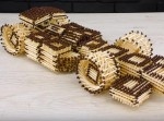 もったいない！　マッチ棒で作った力作Ｆ１マシンを…