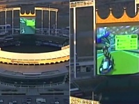 球場を独り占め。巨大スクリーンでマリオカートをプレイするという夢のような体験を果たしたプレイヤー（アメリカ）