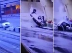 不死身なのか？　高架橋からクラッシュしても普通に歩きだすロシア人
