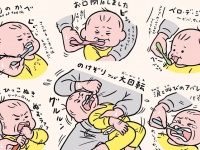 一筋縄じゃいきません！　赤ちゃんの「歯みがきの嫌がり方」まとめたイラストがオモシロ可愛い