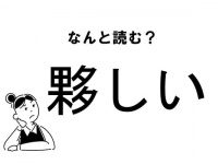 【難読】なんて読む？「夥しい」の正しい読み方
