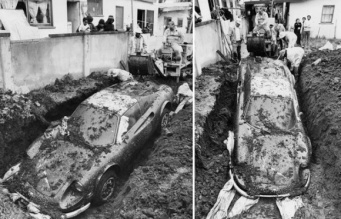 裏庭に埋められた1974年製フェラーリ・ディーノ246GTSの謎（アメリカ）