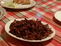 長野市内・タイ料理店の「イナゴ」料理（画像提供：信州昆虫食コンソーシアム）