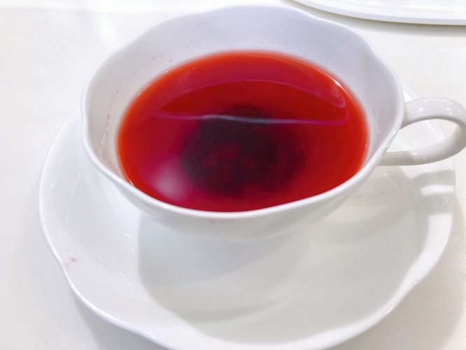 衝撃を受けたハスカップティー