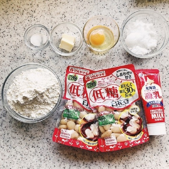 ミルク饅頭材料
