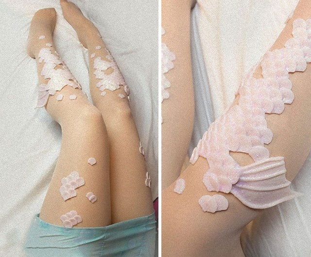 「実は私、人魚なの」 とかいう仕込みができるウロコつきストッキングが販売中