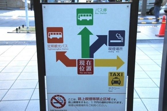 中央口を出てすぐのところに、こんな看板が