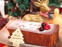 クリスマスバージョンのパウンドケーキ