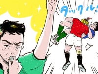 サッカーとは違う？　ラグビーの反則とゲーム再開方法