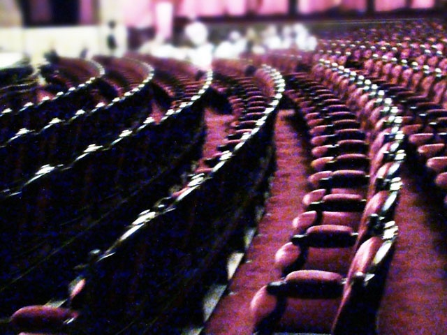 View Of An Empty Theater Concert Seats