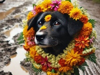 迷子になった犬が250kmを自力で帰還、奇跡の犬を讃えるためパレードと祝宴が開かれる