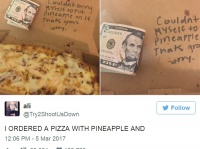 客「宅配ピザでパイナップルのトッピングを拒否された」→ネットで再び論争に