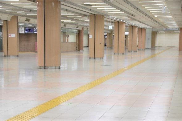 まるでゴーストタウンのよう？