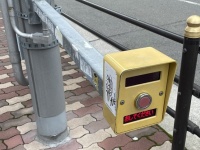電柱からビヨーーーーーン　「首が長すぎる押しボタン」発見される→なぜ伸ばした？警察署に聞く