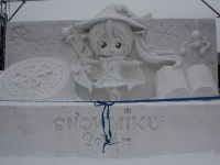 2014年の雪まつりに登場した「雪ミク」（iyoupapaさん撮影、Flickrより）
