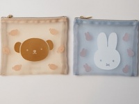 くすみカラー×やわらかシフォンがかわいい！　ミッフィー＆ボリスのポーチ新登場