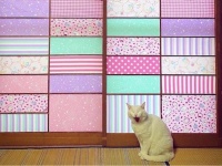 イタズラ好きな猫ちゃんも、お手上げだ！ 障子紙を「布」に替えてみた結果→めっちゃ良い