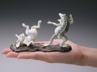 欲しくないわけがない！海洋堂が手掛けた精巧な3D「鳥獣戯画」フィギュアが予約販売受付中！