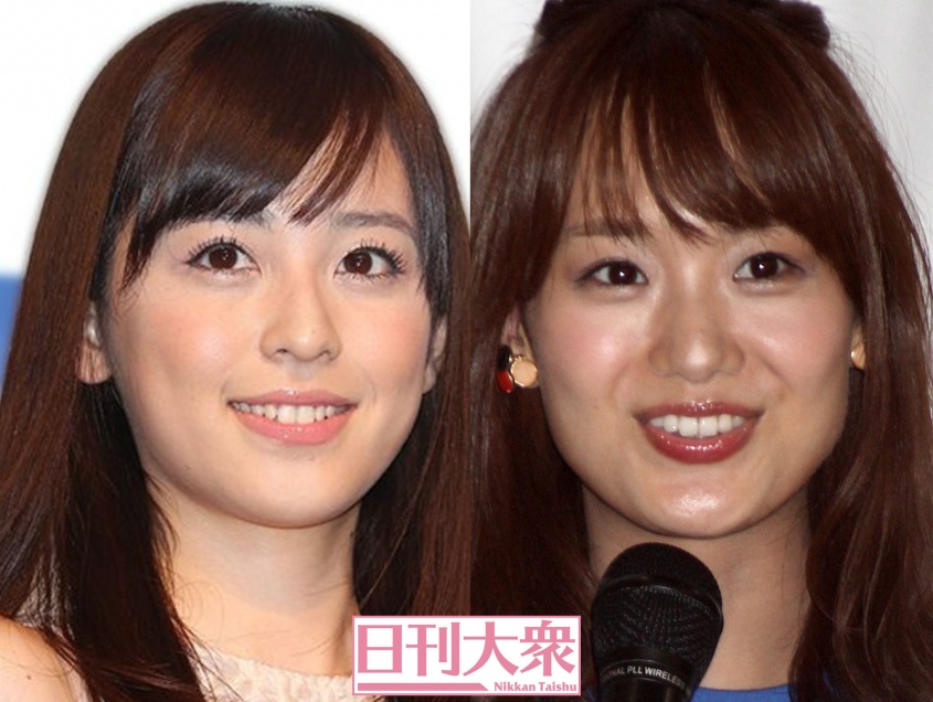 久慈暁子アナウンサー、井上清華アナウンサー